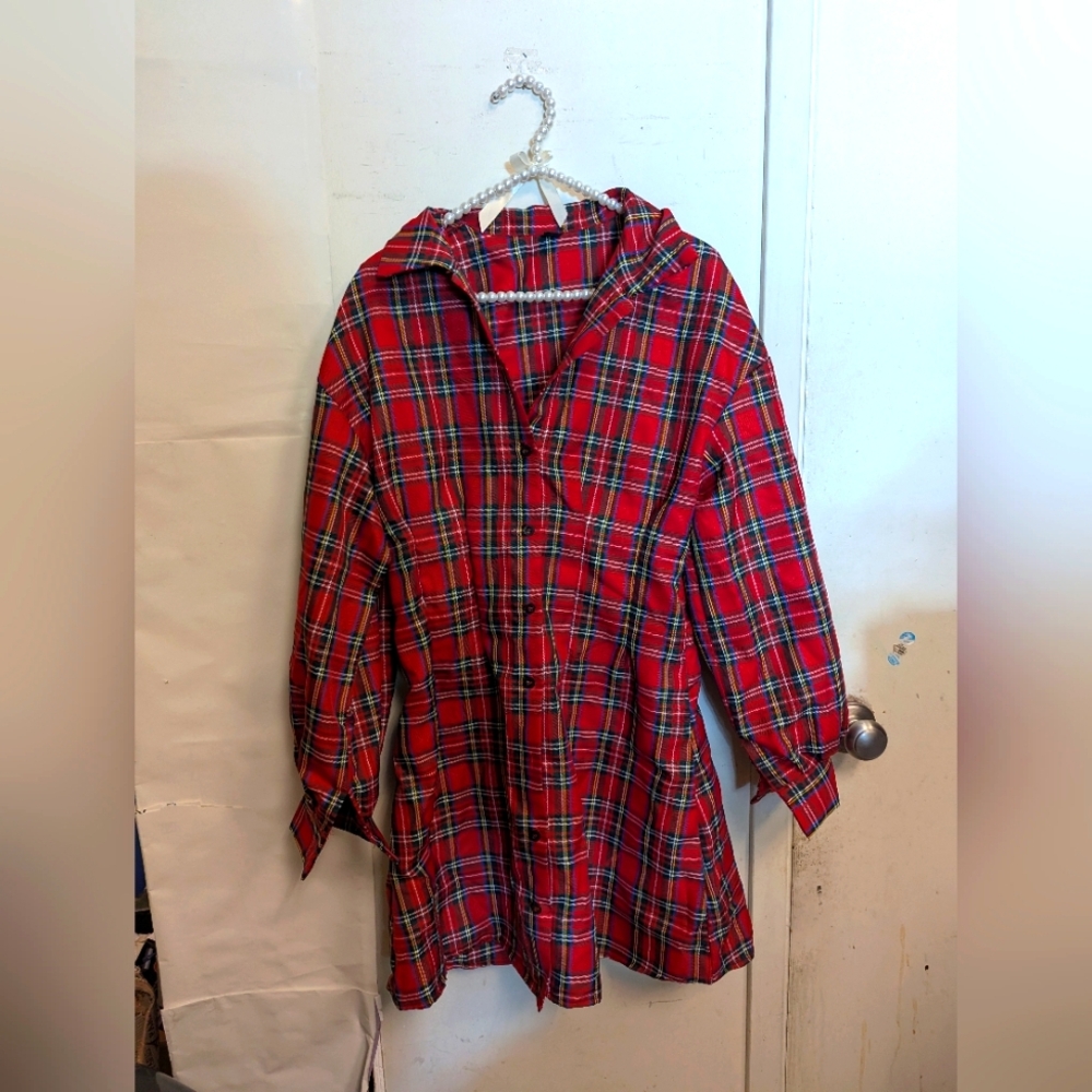Red Plaid Dress